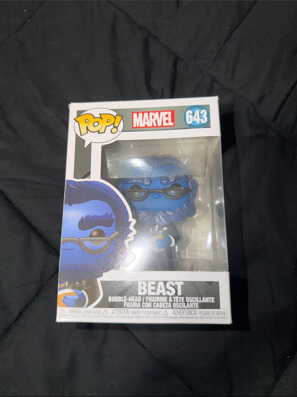 Funko Marvel Beast Blue and Black Vinyl Figure #643